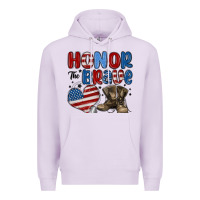 Lilac honor the brave Premium Hoodie - MaliasSmallBusiness