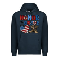 Navy honor the brave Premium Hoodie - MaliasSmallBusiness