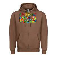 Chestnut autism mama Zipper Hoodie - Artiststas