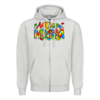 Dove Grey autism mama Zipper Hoodie - Artiststas