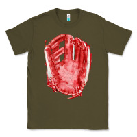 Army Green Catchers Mitt Fa Element Classic Tee - FaDigitalArtStudio