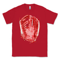 Red Catchers Mitt Fa Element Classic Tee - FaDigitalArtStudio