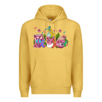 Antique Gold western cancer  coffee cups with ribbons Premium Hoodie - AdoDesignShop