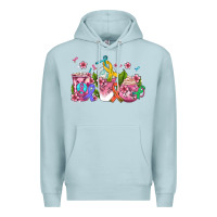 Blue Mist western cancer  coffee cups with ribbons Premium Hoodie - AdoDesignShop