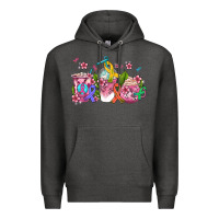 Charcoal Heather western cancer  coffee cups with ribbons Premium Hoodie - AdoDesignShop