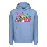 Colony Blue western cancer  coffee cups with ribbons Premium Hoodie - AdoDesignShop