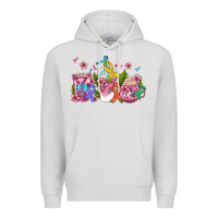 Dove Grey western cancer  coffee cups with ribbons Premium Hoodie - AdoDesignShop