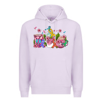Lilac western cancer  coffee cups with ribbons Premium Hoodie - AdoDesignShop