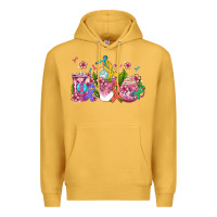 Mustard western cancer  coffee cups with ribbons Premium Hoodie - AdoDesignShop