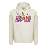 Oatmeal Heather western cancer  coffee cups with ribbons Premium Hoodie - AdoDesignShop