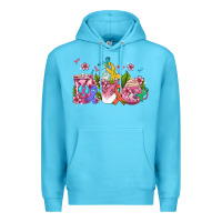 Ocean Blue western cancer  coffee cups with ribbons Premium Hoodie - AdoDesignShop