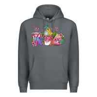 Rock western cancer  coffee cups with ribbons Premium Hoodie - AdoDesignShop