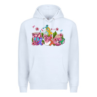 White western cancer  coffee cups with ribbons Premium Hoodie - AdoDesignShop