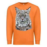 Carrot Bobcat Head Premium Sweatshirt - LillyAllenDesigns