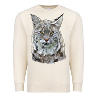 Sandshell Bobcat Head Premium Sweatshirt - LillyAllenDesigns