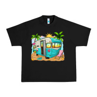 Black summer caravan Urban Heavy Tee - texasbilliewilder