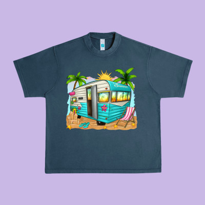 Summer Caravan Urban Heavy Tee Designed By Texasbilliewilder