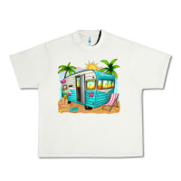 Pistachio summer caravan Urban Heavy Tee - texasbilliewilder