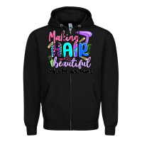 Black making hair beautiful is kinda my thing Zipper Hoodie - Artiststas