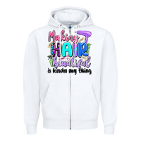 White making hair beautiful is kinda my thing Zipper Hoodie - Artiststas