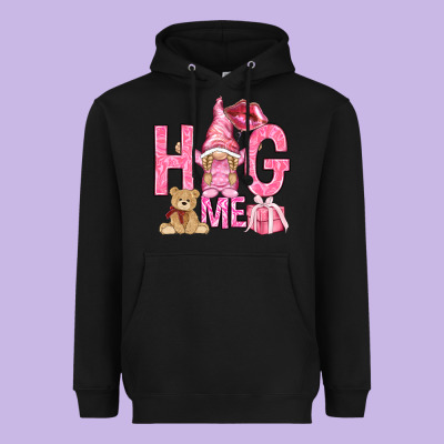 Hug Me With Gnome Heavyweight Hoodie Designed By Nancycooperartshop