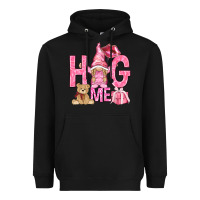 Black hug me with gnome Heavyweight Hoodie - NancyCooperArtShop