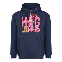 Navy hug me with gnome Heavyweight Hoodie - NancyCooperArtShop