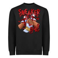 Black red sneaker girl afro woman Heavyweight Sweatshirt - RanaPortraitStore