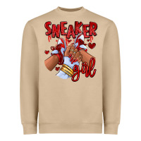 Mushroom red sneaker girl afro woman Heavyweight Sweatshirt - RanaPortraitStore