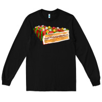 Black red christmas cake fa element 1 Long Sleeve Tee - FaDigitalArtStudio