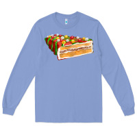 Colony Blue red christmas cake fa element 1 Long Sleeve Tee - FaDigitalArtStudio