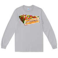 Moon Dust red christmas cake fa element 1 Long Sleeve Tee - FaDigitalArtStudio