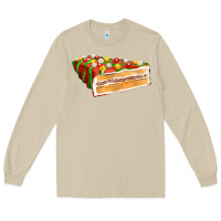 Mushroom red christmas cake fa element 1 Long Sleeve Tee - FaDigitalArtStudio