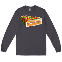 Smoke red christmas cake fa element 1 Long Sleeve Tee - FaDigitalArtStudio