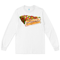 White red christmas cake fa element 1 Long Sleeve Tee - FaDigitalArtStudio