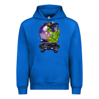 Cobalt Halloween Frog With Crystal Ball Urban Hoodie - LillyAllenDesigns