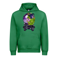 Emerald Halloween Frog With Crystal Ball Urban Hoodie - LillyAllenDesigns