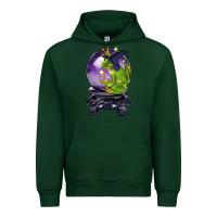 Forest Green Halloween Frog With Crystal Ball Urban Hoodie - LillyAllenDesigns
