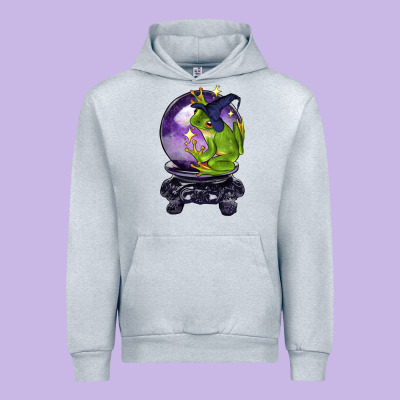 Halloween Frog With Crystal Ball Urban Hoodie Designed By Lillyallendesigns