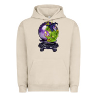 Pigment French Oak Halloween Frog With Crystal Ball Urban Hoodie - LillyAllenDesigns