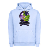 Pigment Grape Ice Halloween Frog With Crystal Ball Urban Hoodie - LillyAllenDesigns
