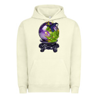Pigment Pistachio Halloween Frog With Crystal Ball Urban Hoodie - LillyAllenDesigns