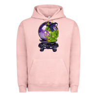 Pigment Salmon Halloween Frog With Crystal Ball Urban Hoodie - LillyAllenDesigns