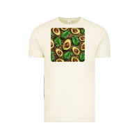 Vintage Arctic avocados with wood and leopard background mug  coaster Vintage Tee - BarkalooDesign