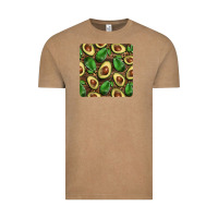 Vintage Coffee avocados with wood and leopard background mug  coaster Vintage Tee - BarkalooDesign