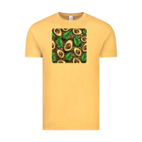 Vintage Mustard avocados with wood and leopard background mug  coaster Vintage Tee - BarkalooDesign