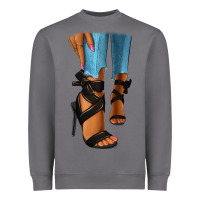 Storm black heels black fashion girl Heavyweight Sweatshirt - RanaPortraitStore