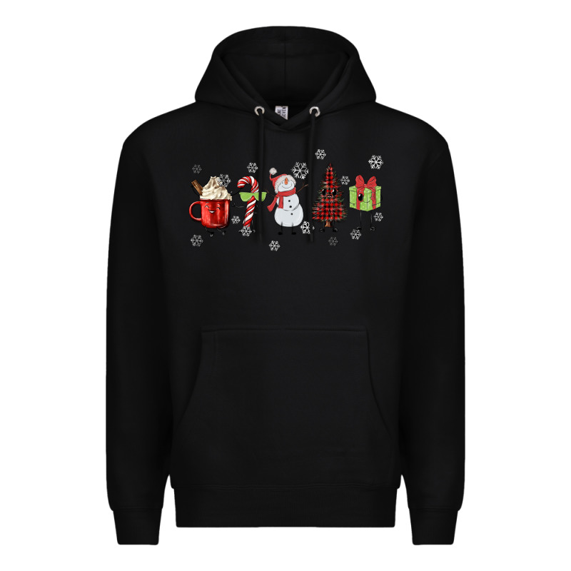 Cartoon Christmas Characters Premium Hoodie by MaliasSmallBusiness | Teevron