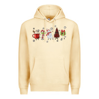 Pina Colada Cartoon Christmas Characters Premium Hoodie - MaliasSmallBusiness