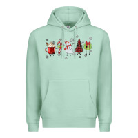 Seafoam Cartoon Christmas Characters Premium Hoodie - MaliasSmallBusiness